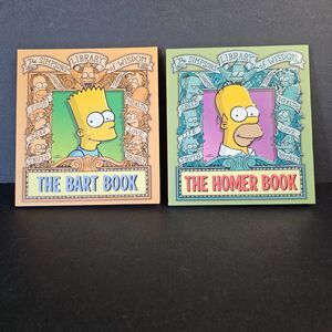 New Simpsons Library of Wisdom Bart Book & Homer Book Matt Groening